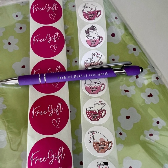 Polymailers Posh Pen & Stickers Set 10x14 (15 polymailers,15 stickers,1 Pen) - Picture 9 of 10